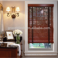 Revestimiento UV 50mm Persianas de madera de ventana de tilo